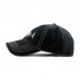   Black Baseball Cap Adjustable Fishbone Embroidery Hat One Size  eb-23241443